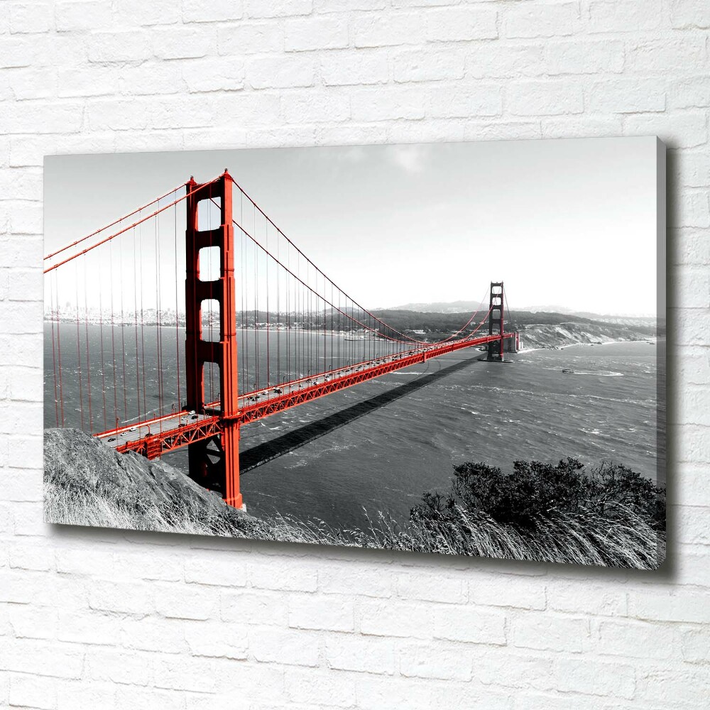 Canvas wall art San Francisco bridge