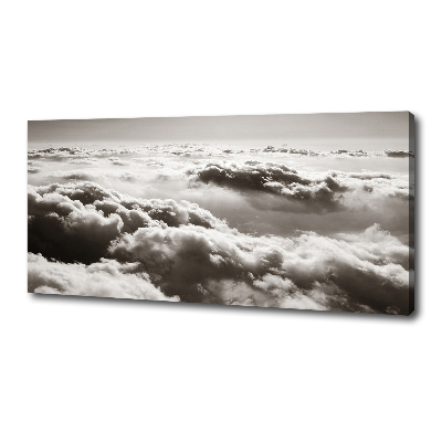 Canvas wall art Bird's flight clouds