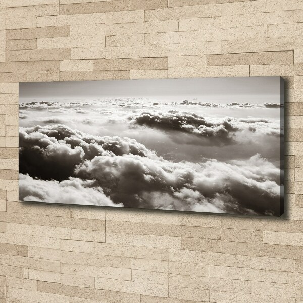 Canvas wall art Bird's flight clouds