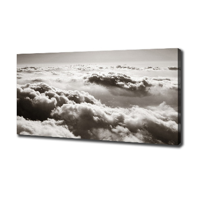 Canvas wall art Bird's flight clouds