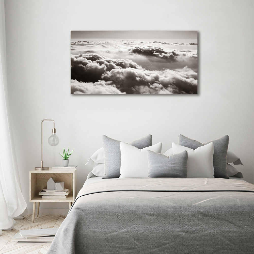 Canvas wall art Bird's flight clouds