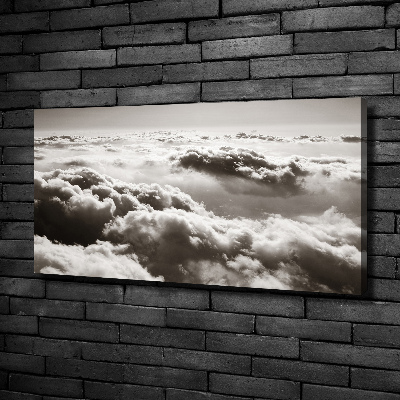 Canvas wall art Bird's flight clouds