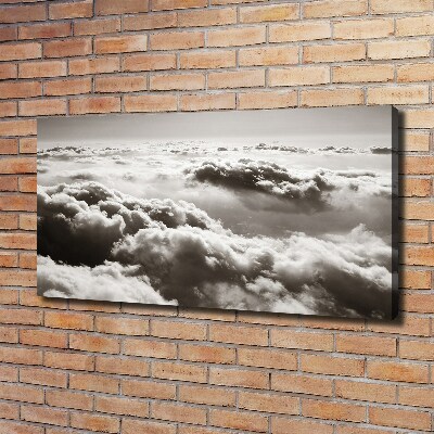 Canvas wall art Bird's flight clouds