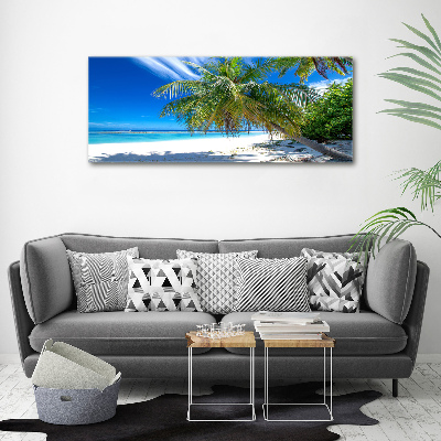 Canvas wall art Tropical beach