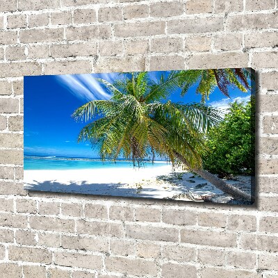 Canvas wall art Tropical beach