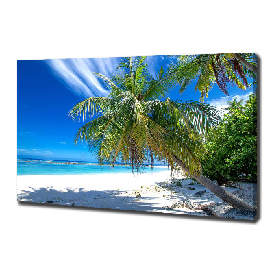 Canvas wall art Tropical beach