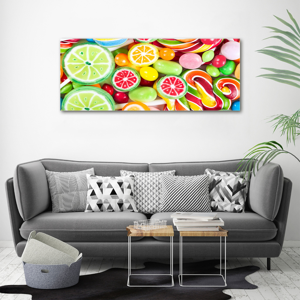 Canvas wall art Colorful candies