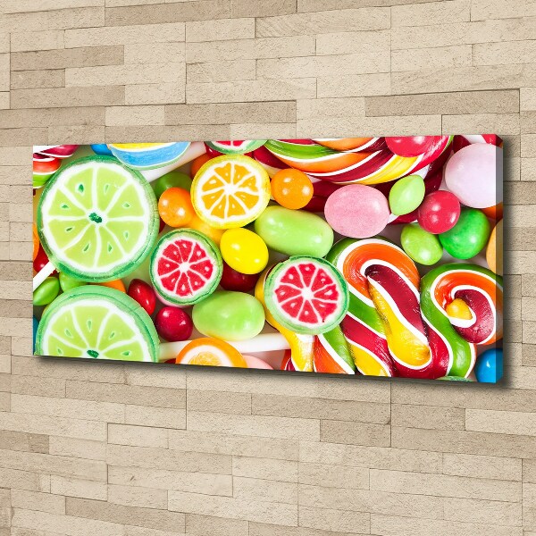 Canvas wall art Colorful candies