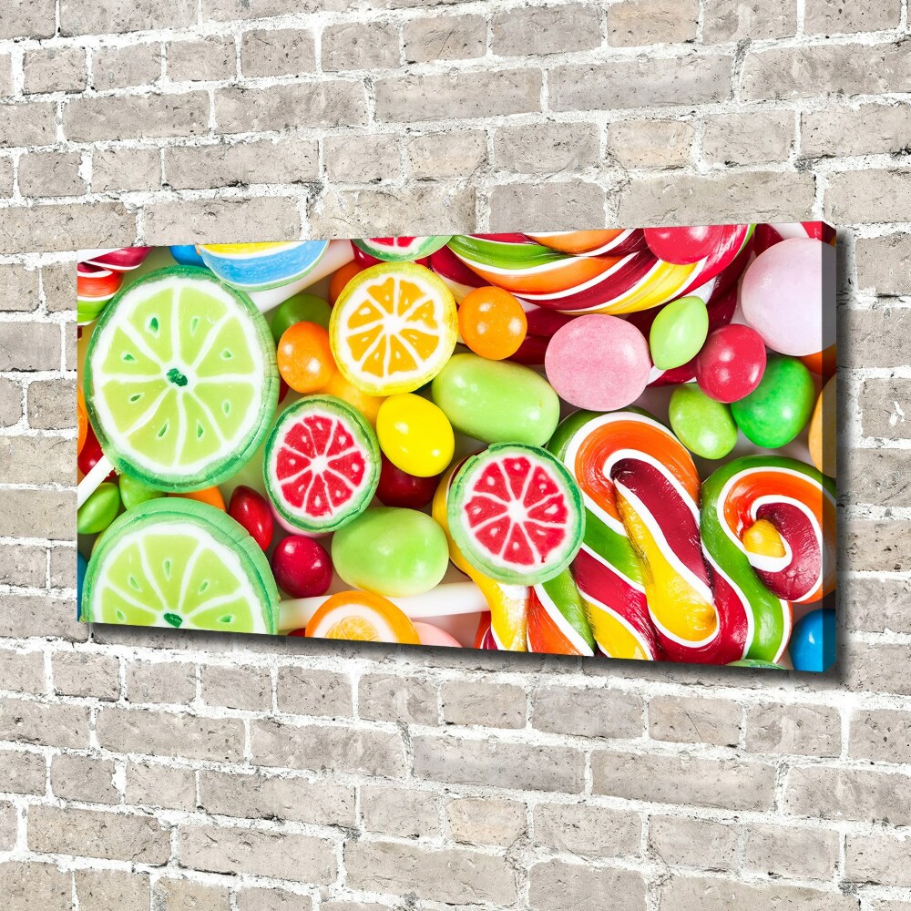 Canvas wall art Colorful candies