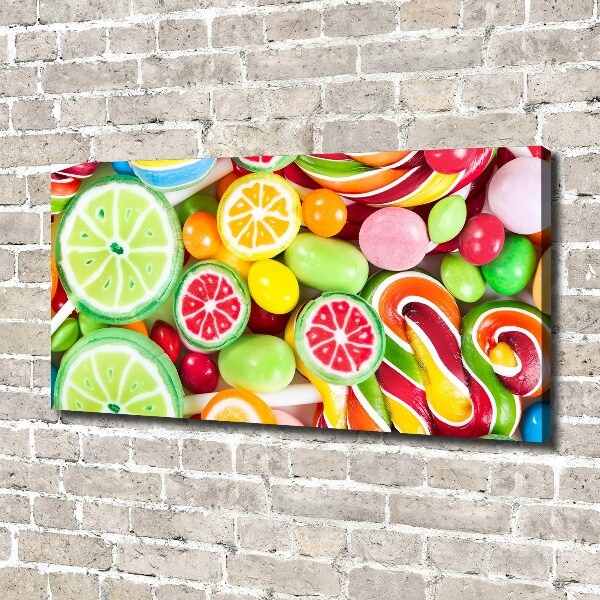 Canvas wall art Colorful candies