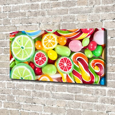 Canvas wall art Colorful candies