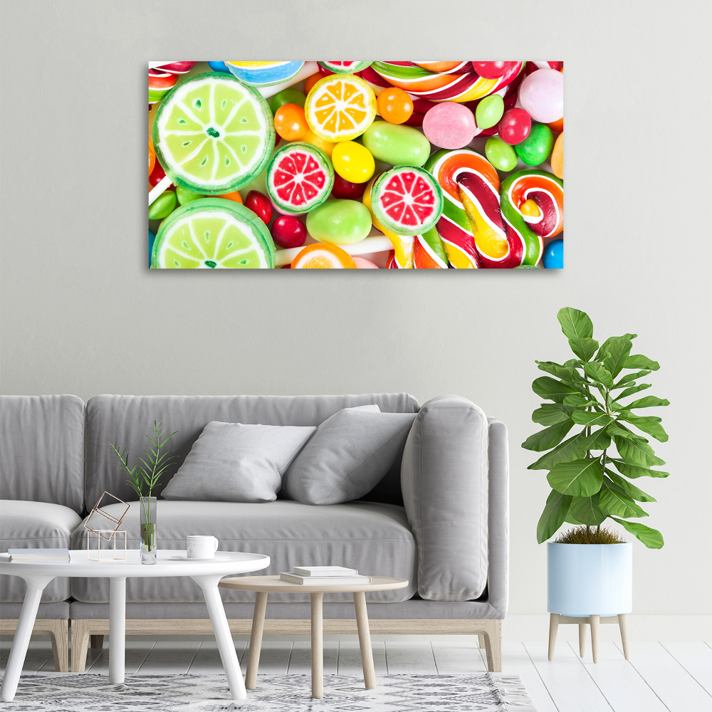 Canvas wall art Colorful candies