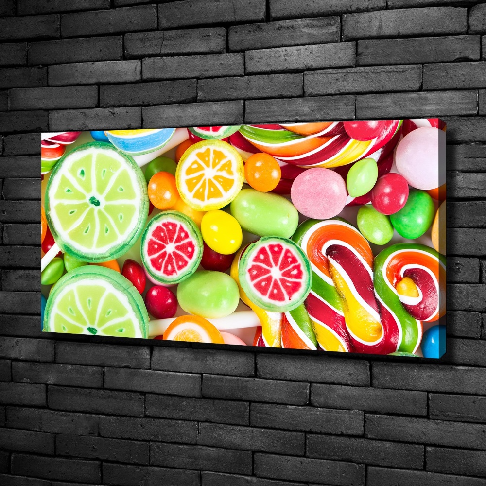 Canvas wall art Colorful candies