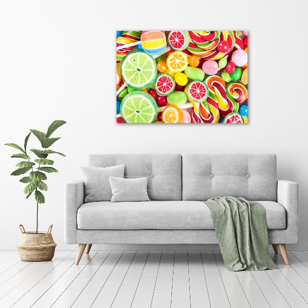 Canvas wall art Colorful candies