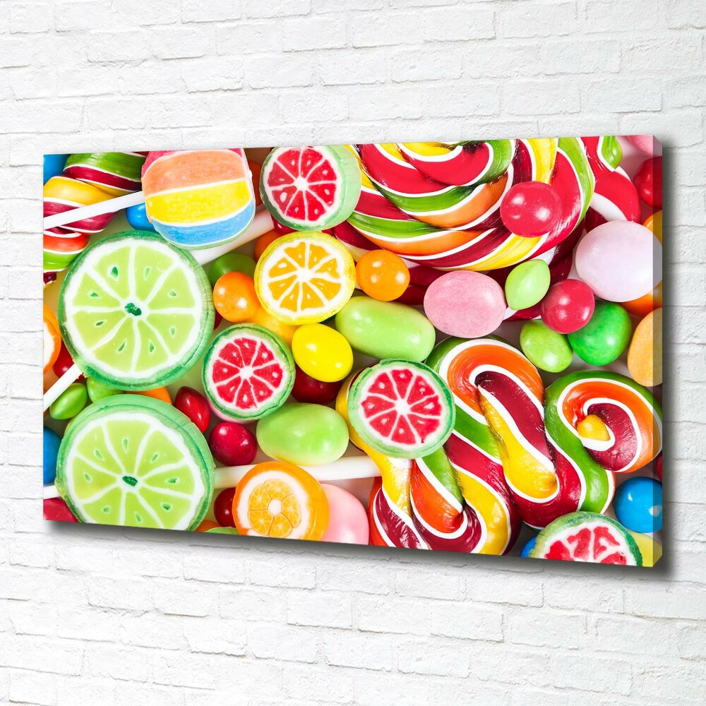 Canvas wall art Colorful candies