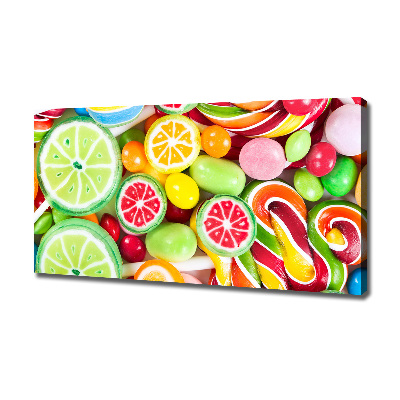 Canvas wall art Colorful candies