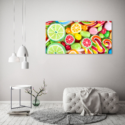 Canvas wall art Colorful candies