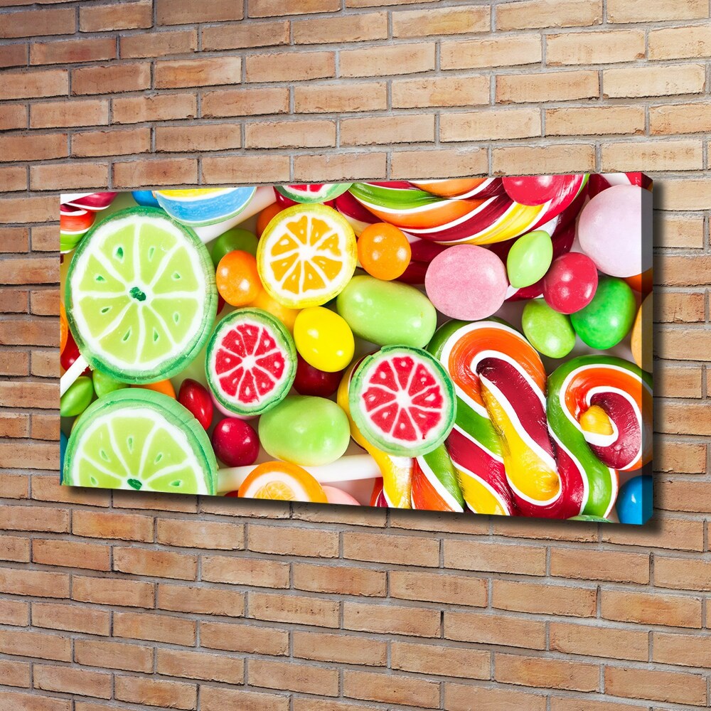 Canvas wall art Colorful candies