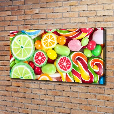 Canvas wall art Colorful candies