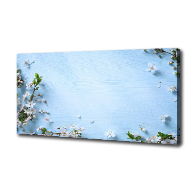 Canvas wall art Cherry background flowers