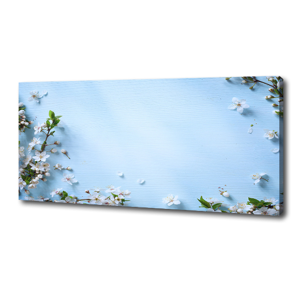 Canvas wall art Cherry background flowers