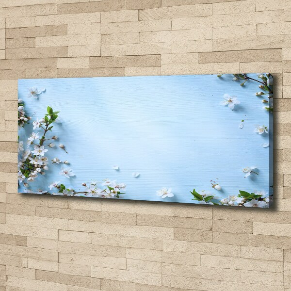 Canvas wall art Cherry background flowers