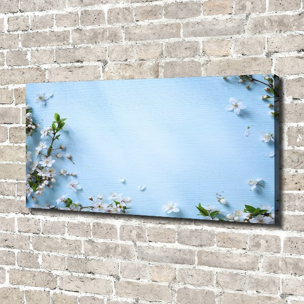 Canvas wall art Cherry background flowers