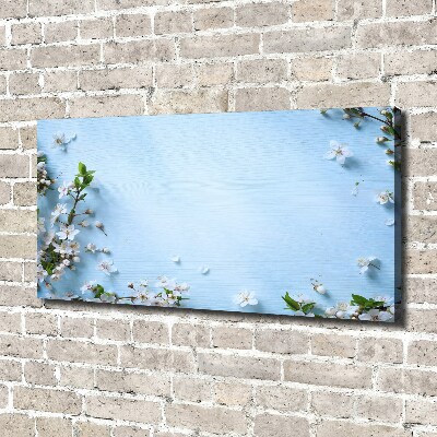 Canvas wall art Cherry background flowers