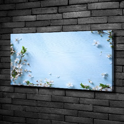 Canvas wall art Cherry background flowers