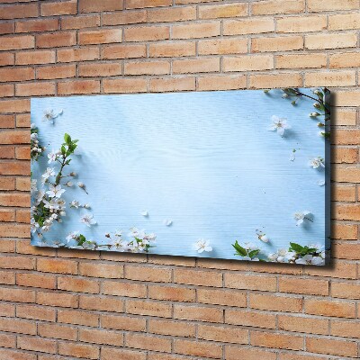 Canvas wall art Cherry background flowers