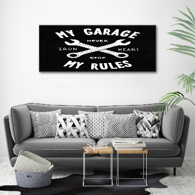 Canvas wall art My garage