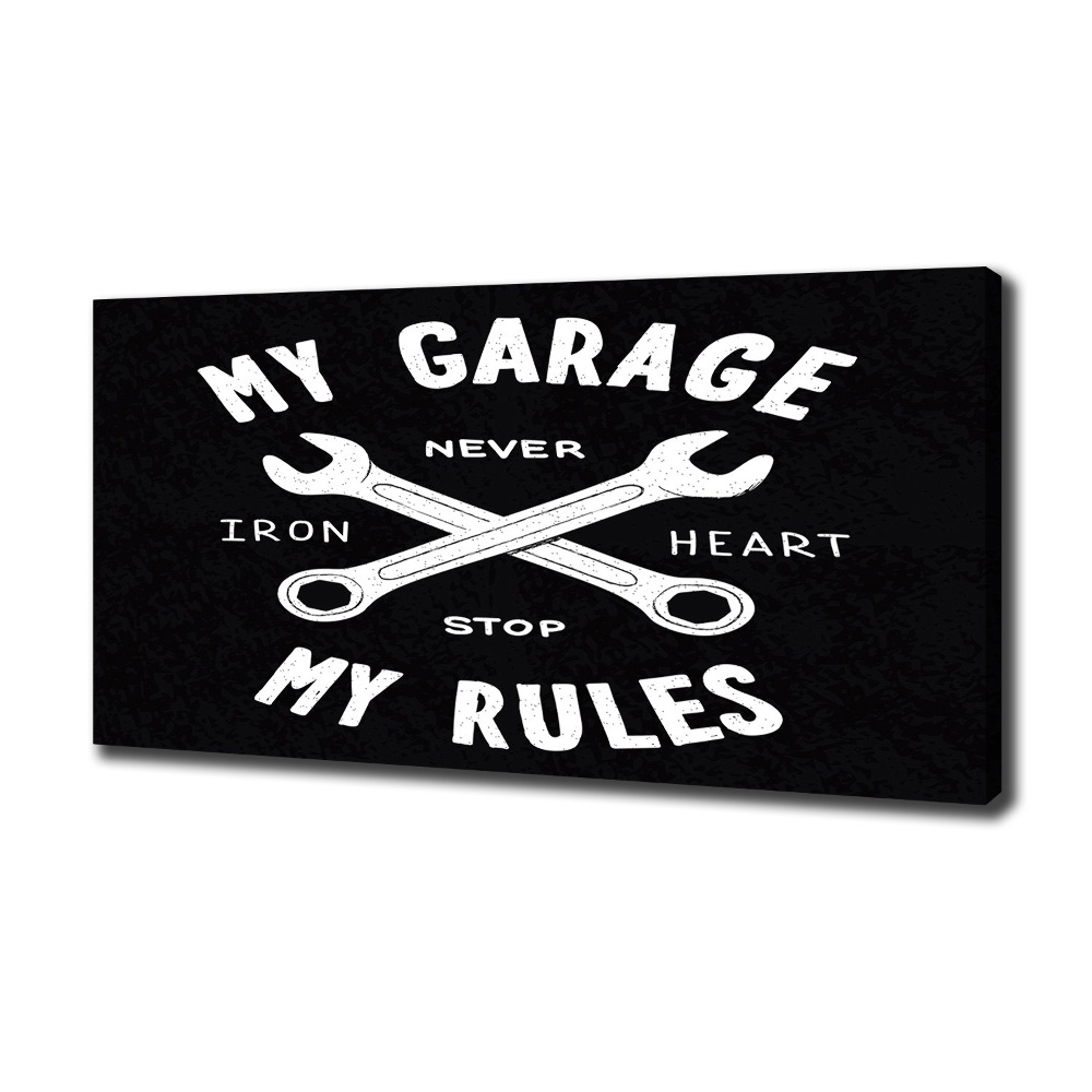 Canvas wall art My garage