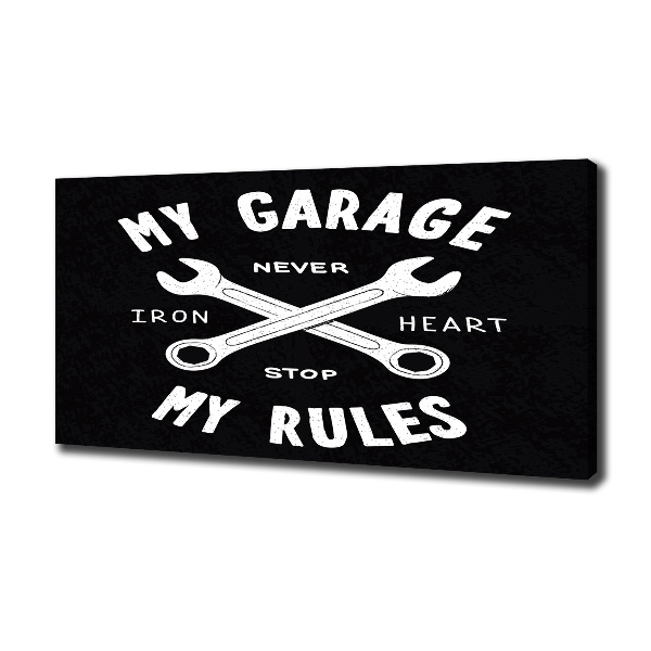 Canvas wall art My garage