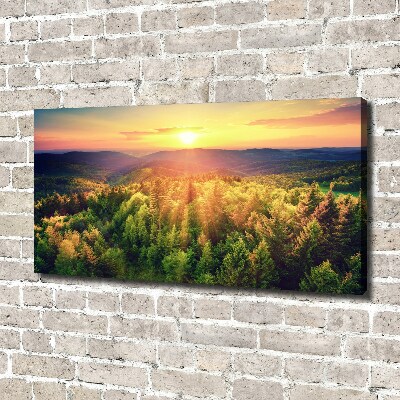 Canvas wall art West forest