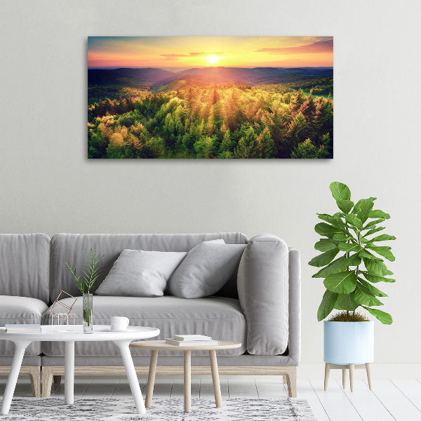 Canvas wall art West forest