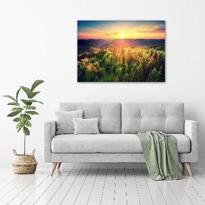 Canvas wall art West forest