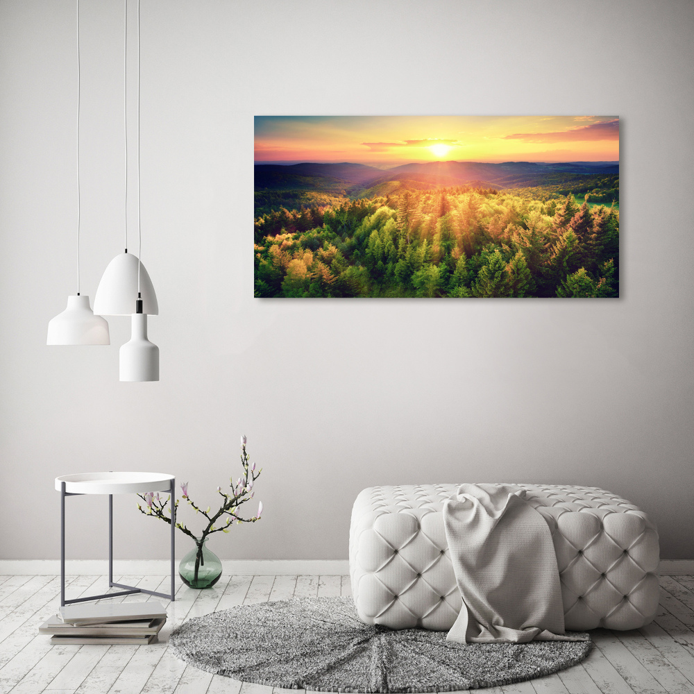 Canvas wall art West forest