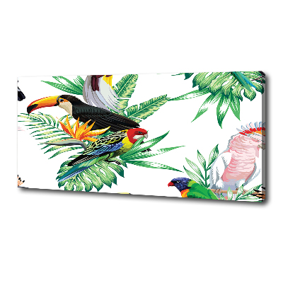 Canvas wall art Tropical birds