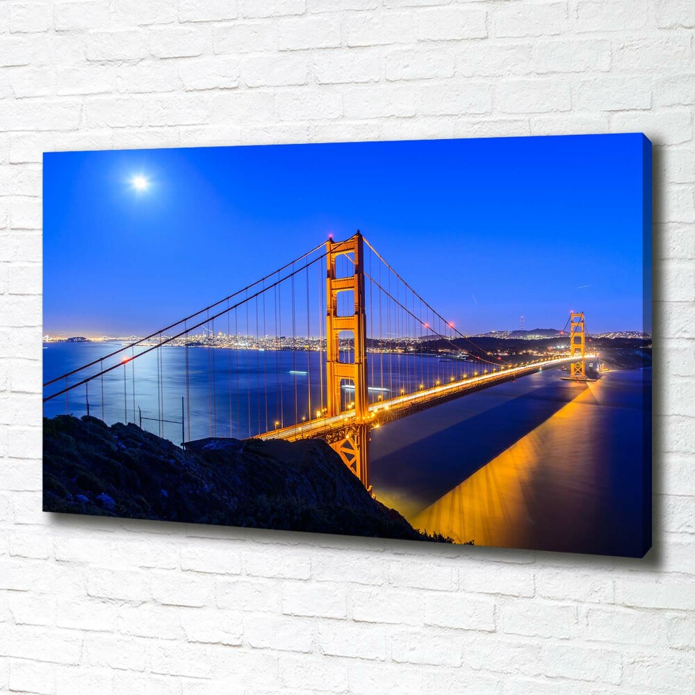 Canvas wall art San Francisco bridge