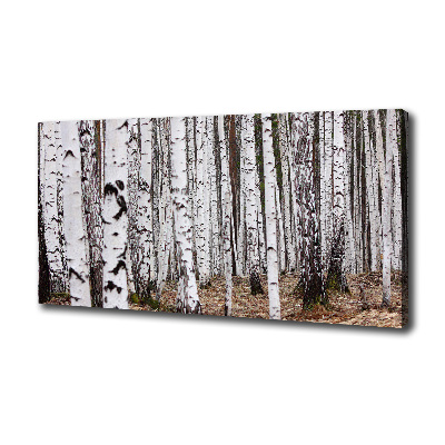 Canvas wall art Birch