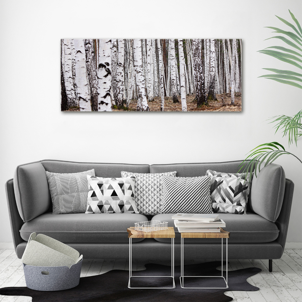 Canvas wall art Birch