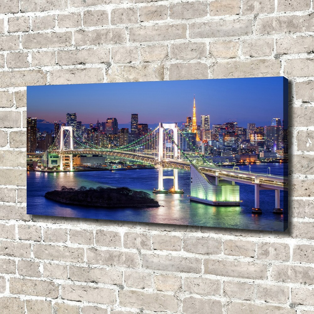 Canvas wall art Bridge in Tokyo