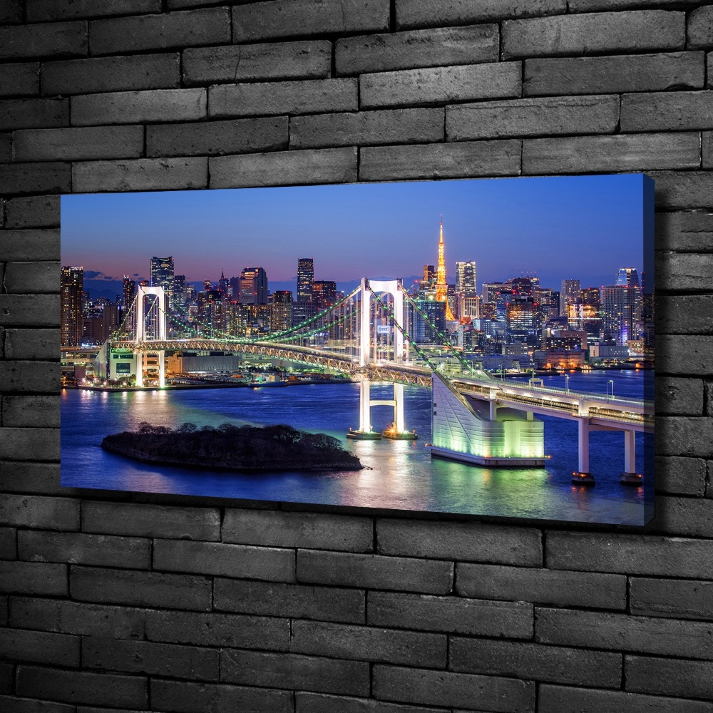 Canvas wall art Bridge in Tokyo