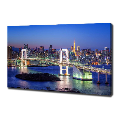 Canvas wall art Bridge in Tokyo