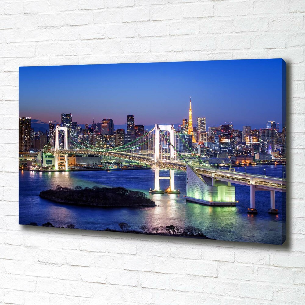 Canvas wall art Bridge in Tokyo