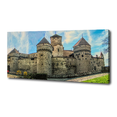 Canvas wall art Castle in Switzerland