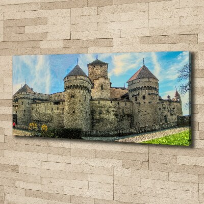 Canvas wall art Castle in Switzerland