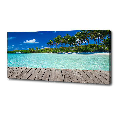 Canvas wall art Tropical beach