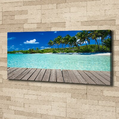 Canvas wall art Tropical beach