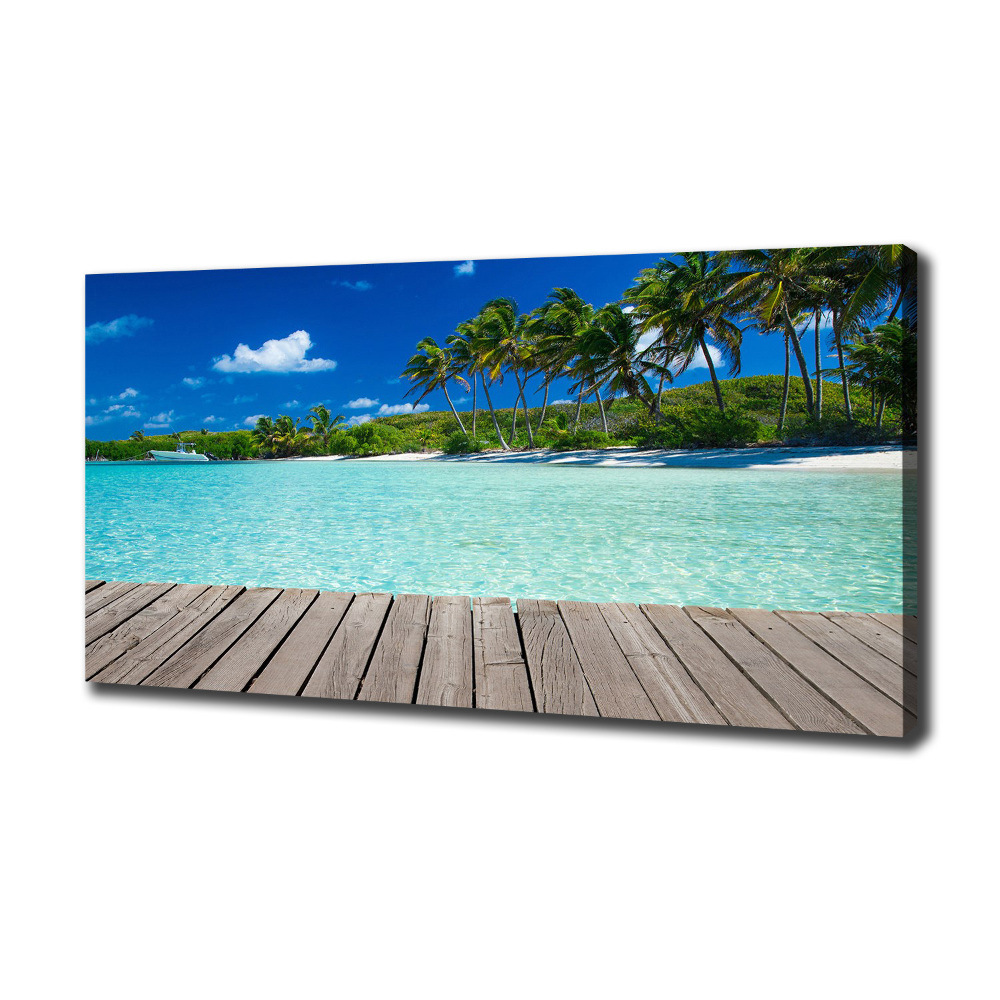 Canvas wall art Tropical beach